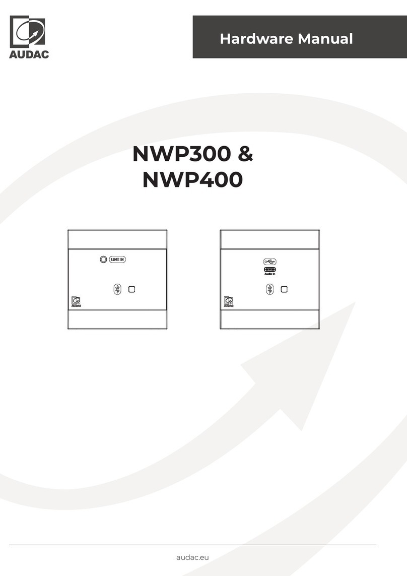 AUDAC Atellio NWP300 User manual