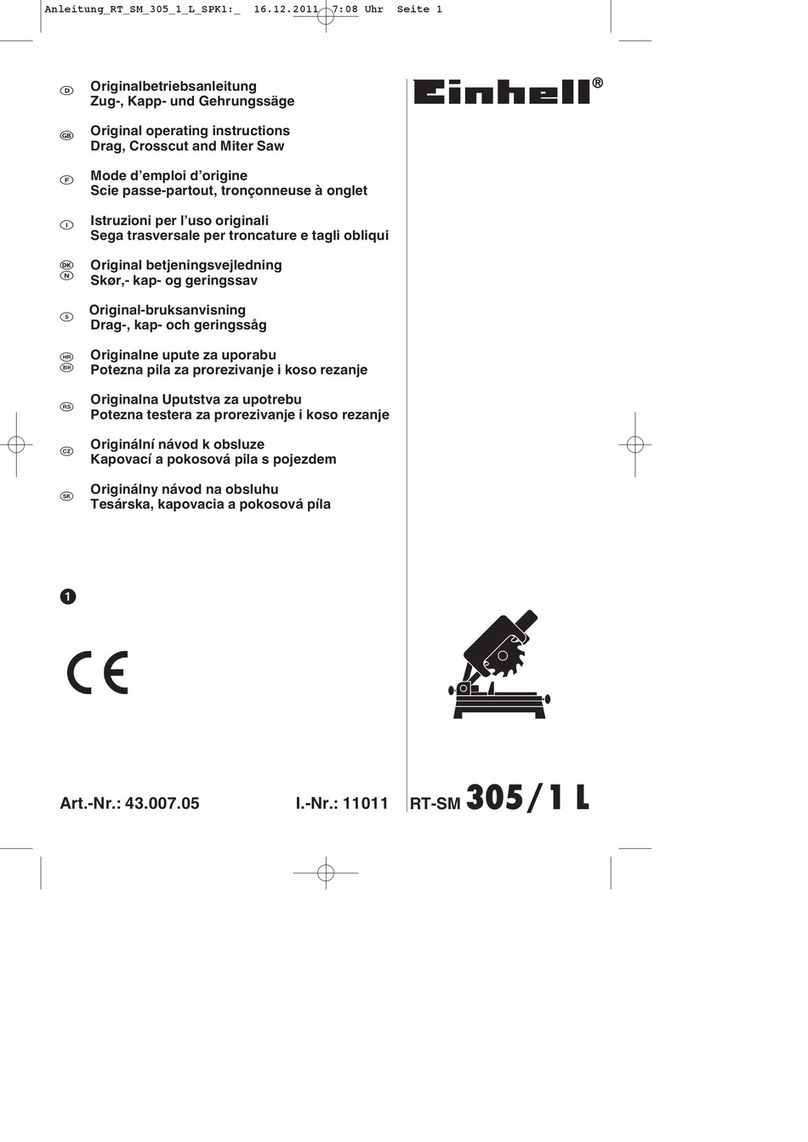 EINHELL RT-SM 305/1 L User manual