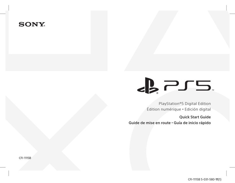 Sony CFI-1115B quick start guide