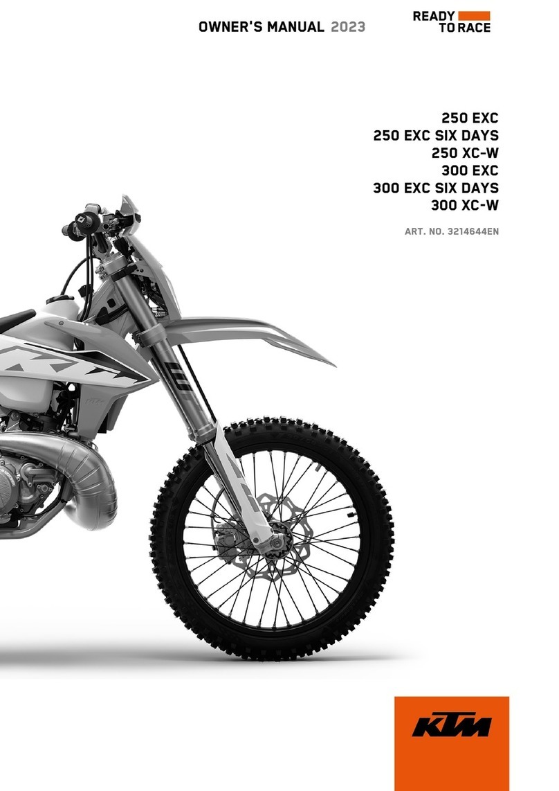 KTM 250 EXC 2023 User manual KTM 250 EXC 2023 User manual