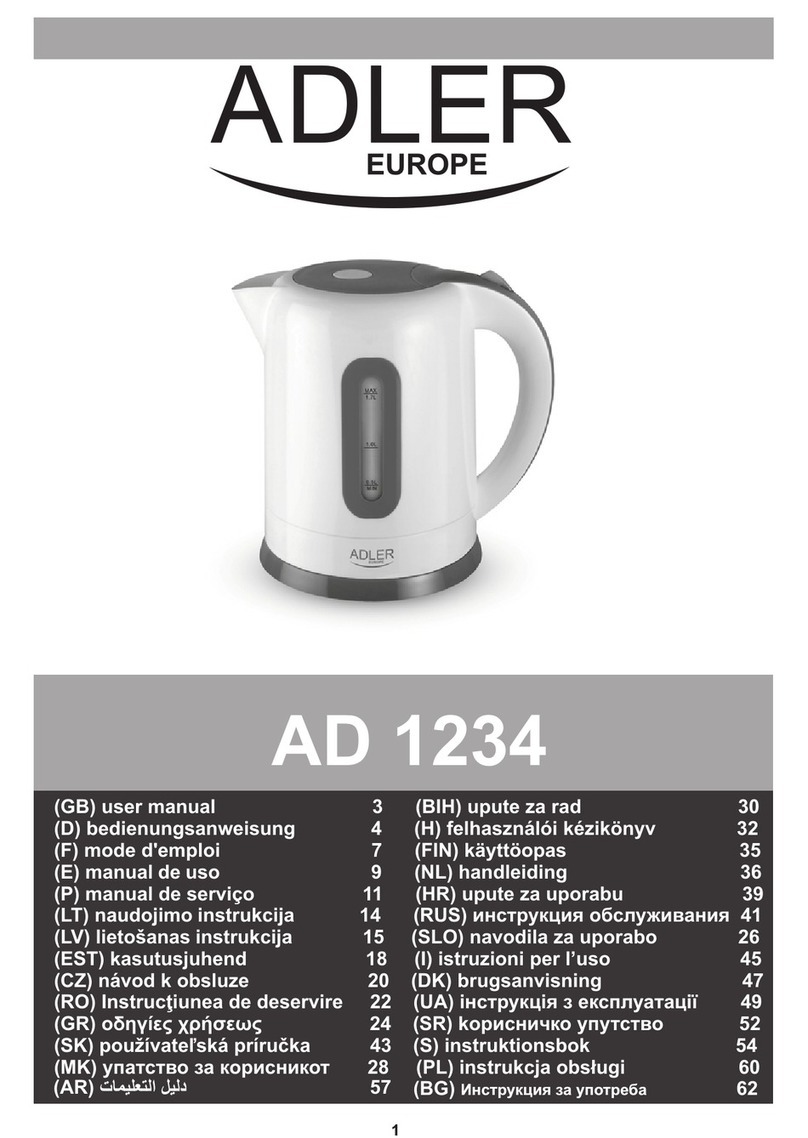 Adler Europe AD 1234 user manual