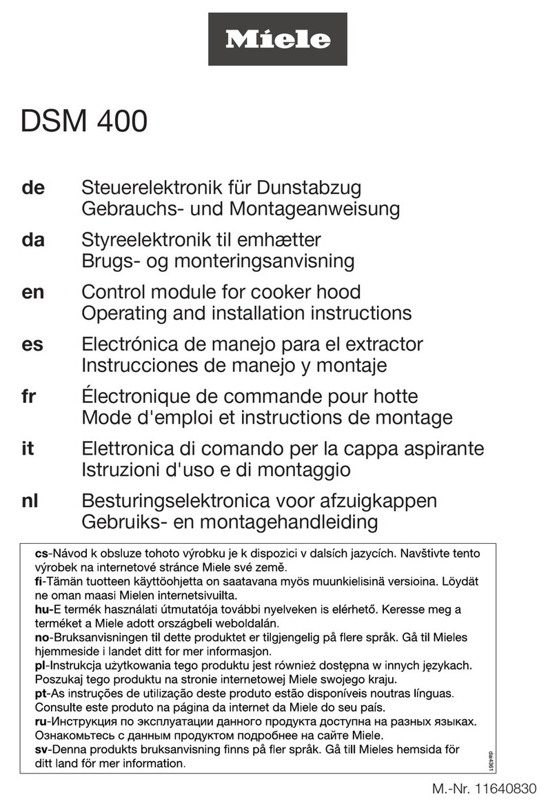 Miele DSM 400 User manual