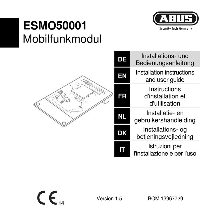 Abus ESMO50001 Mounting instructions