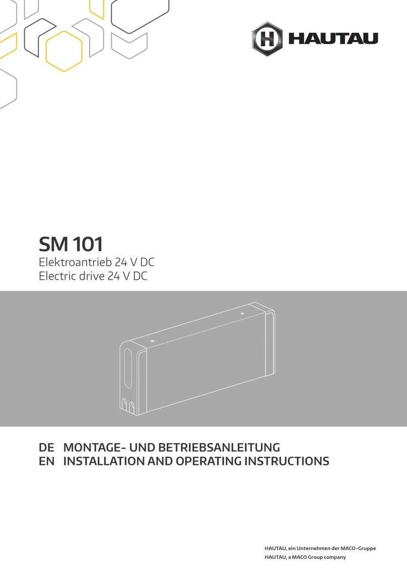 HAUTAU SM 101 Installation and operating instructions HAUTAU SM 101 Installation and operating instructions