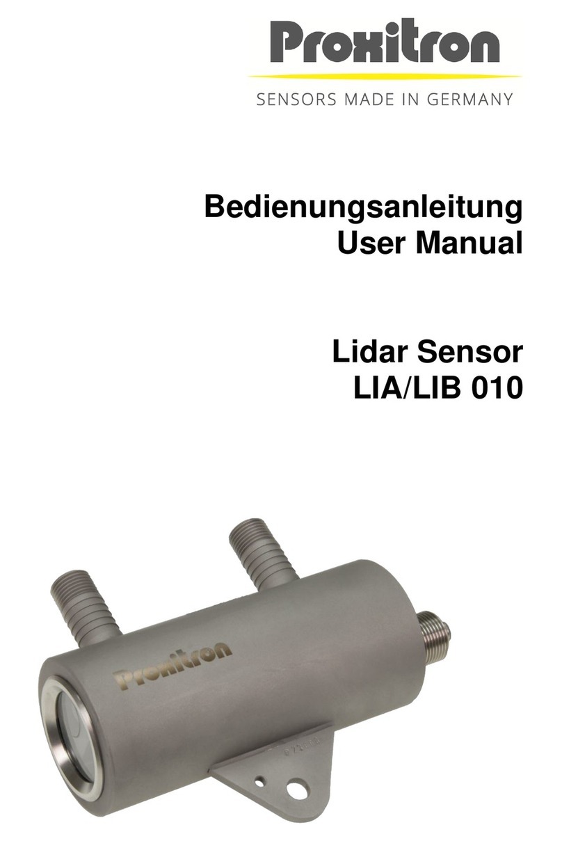 Proxitron LIA 010 user manual