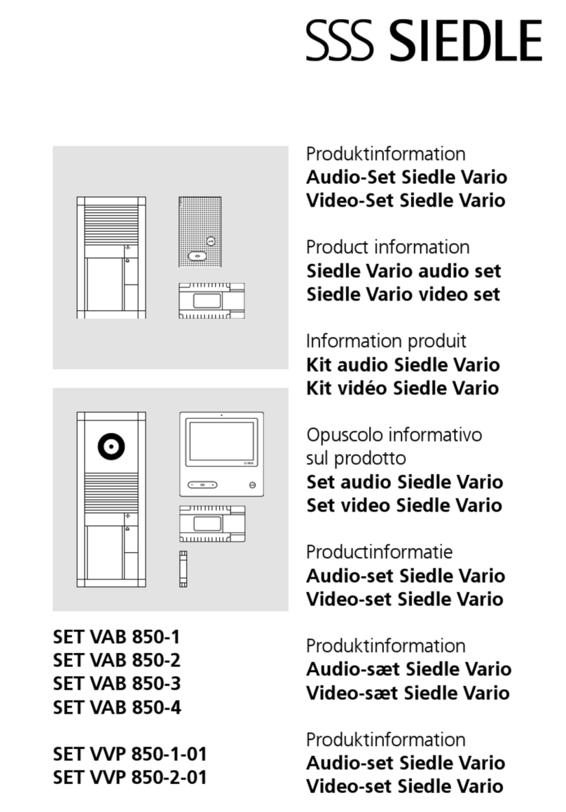 SSS Siedle Vario SET VVP 850-1-01 Product information