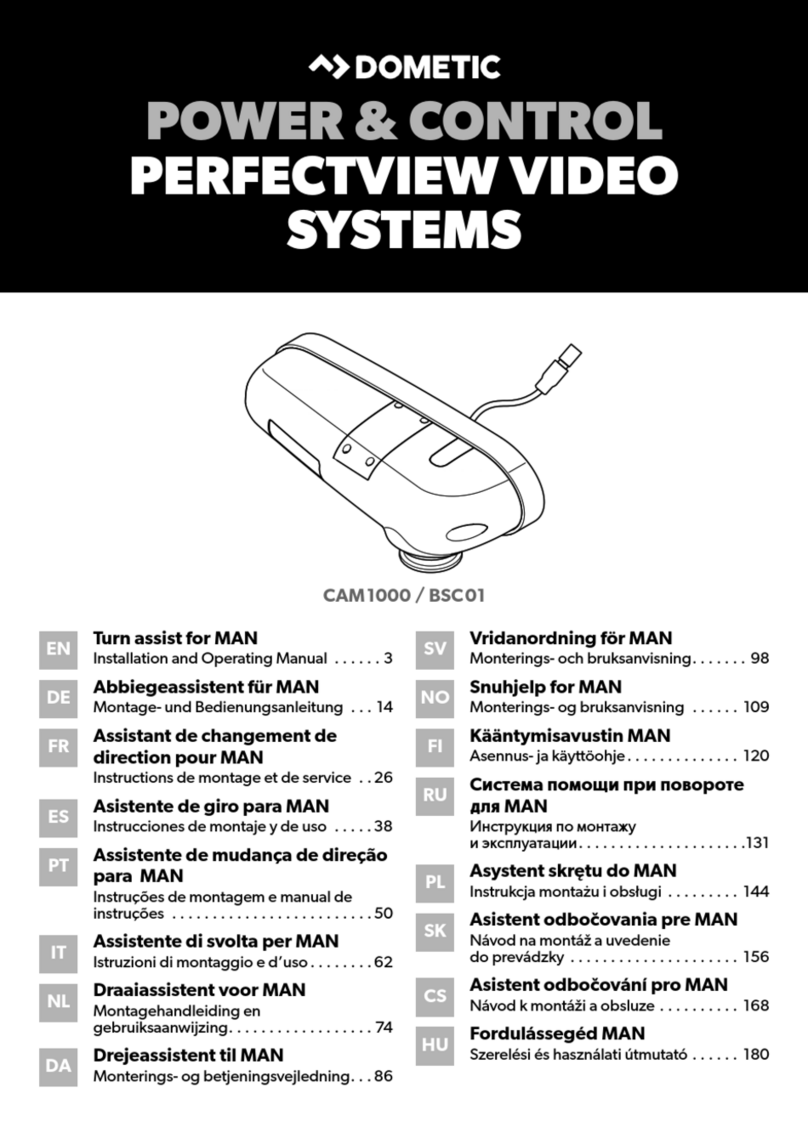 Dometic BSC01 Installation and operating manual Dometic BSC01 Installation and operating manual