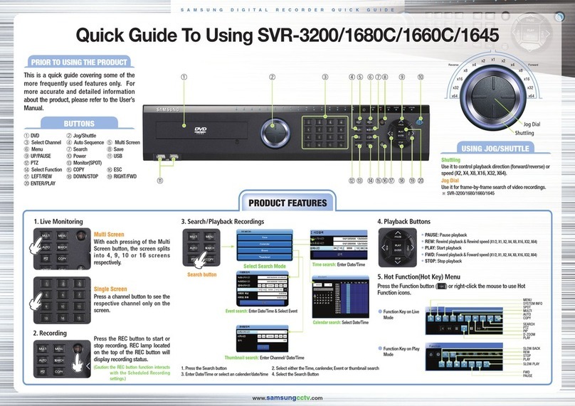 Samsung SVR-1680C quick guide
