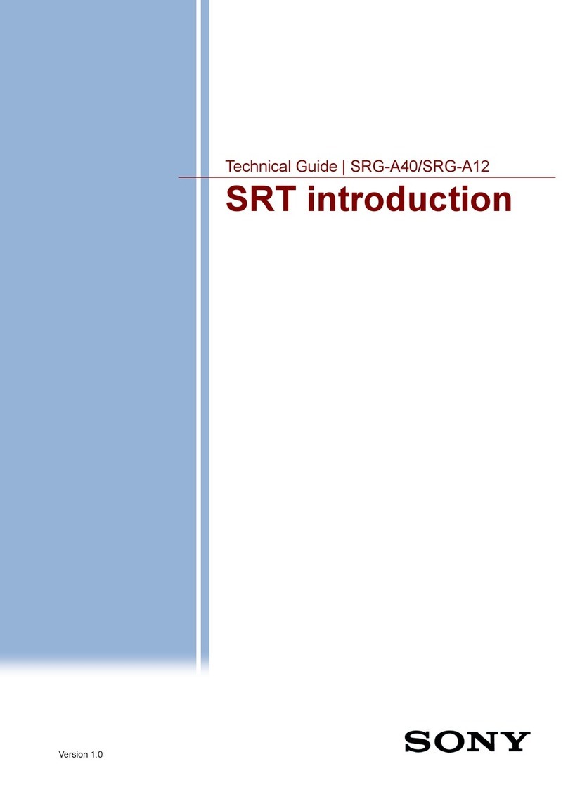Sony SRG-A40 manual
