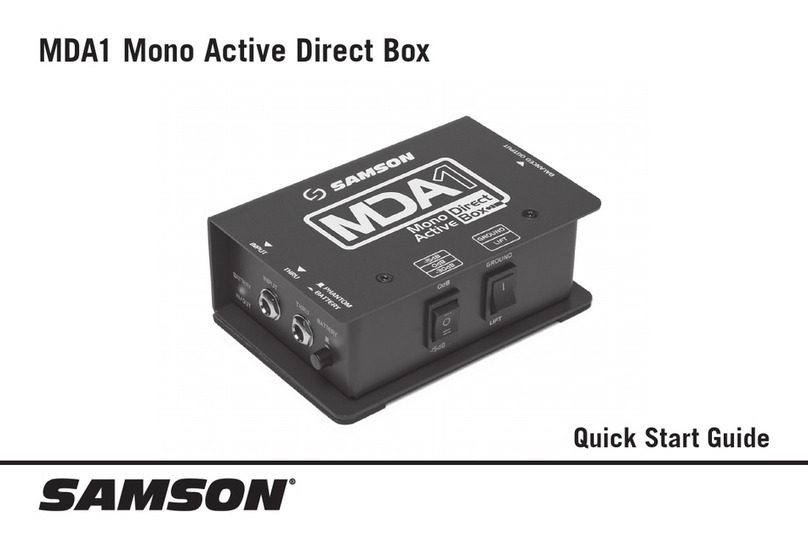 Samson MDA1 User manual