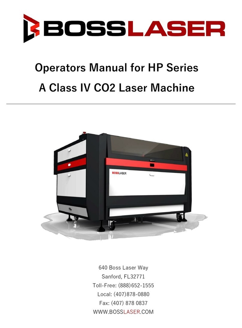 BOSSLASER HP Series Operator's manual