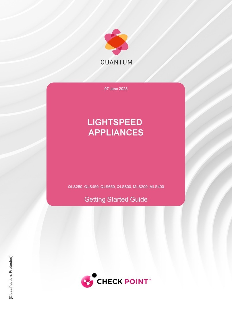 Quantum LightSpeed Appliance QLS250 User manual