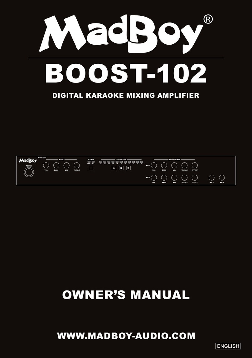 MadBoy BOOST-102 owner's manual