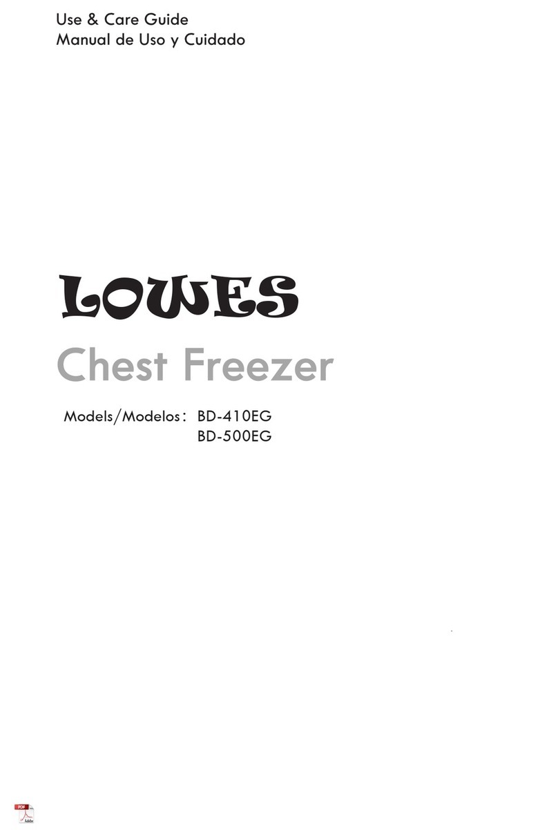 LOWE'S BD-410EG Use & care guide