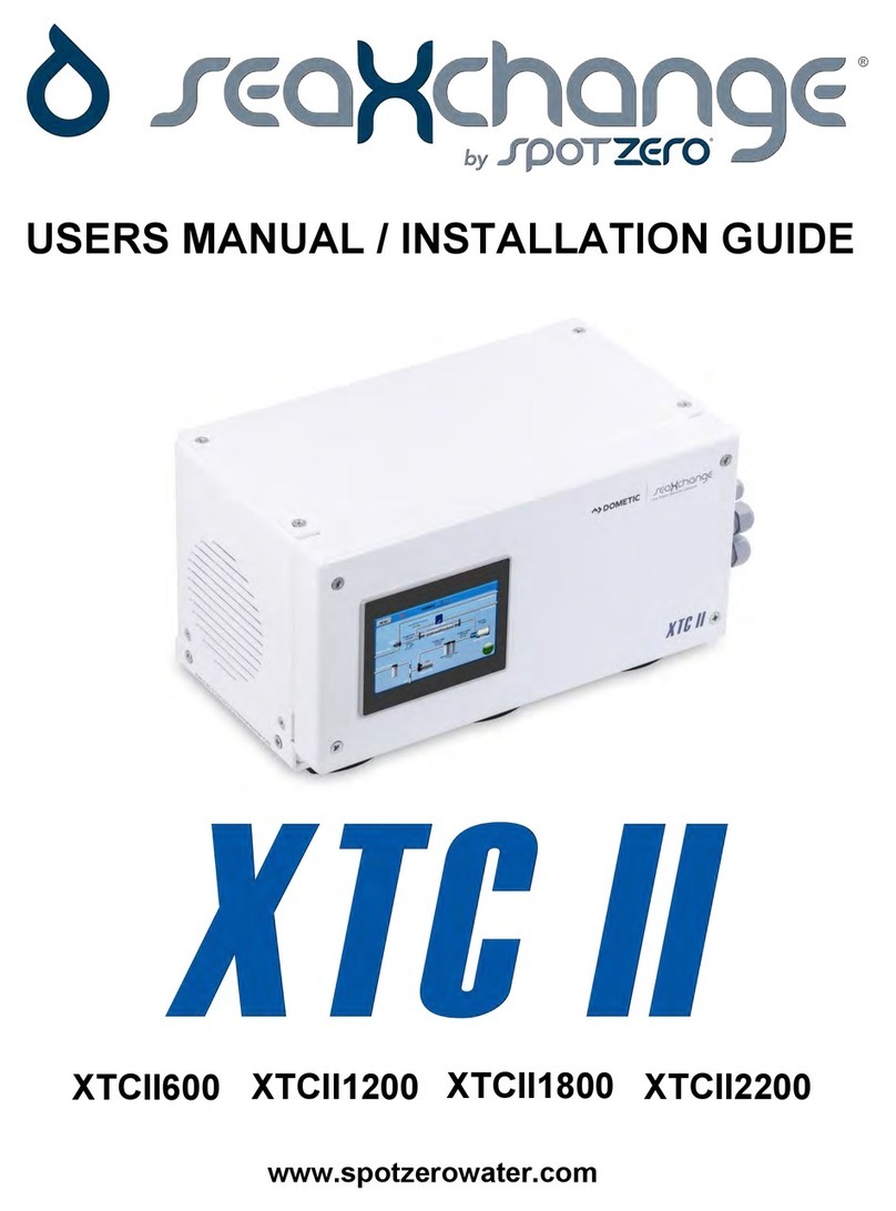 spotzero Sea Xchange XTC II User manual