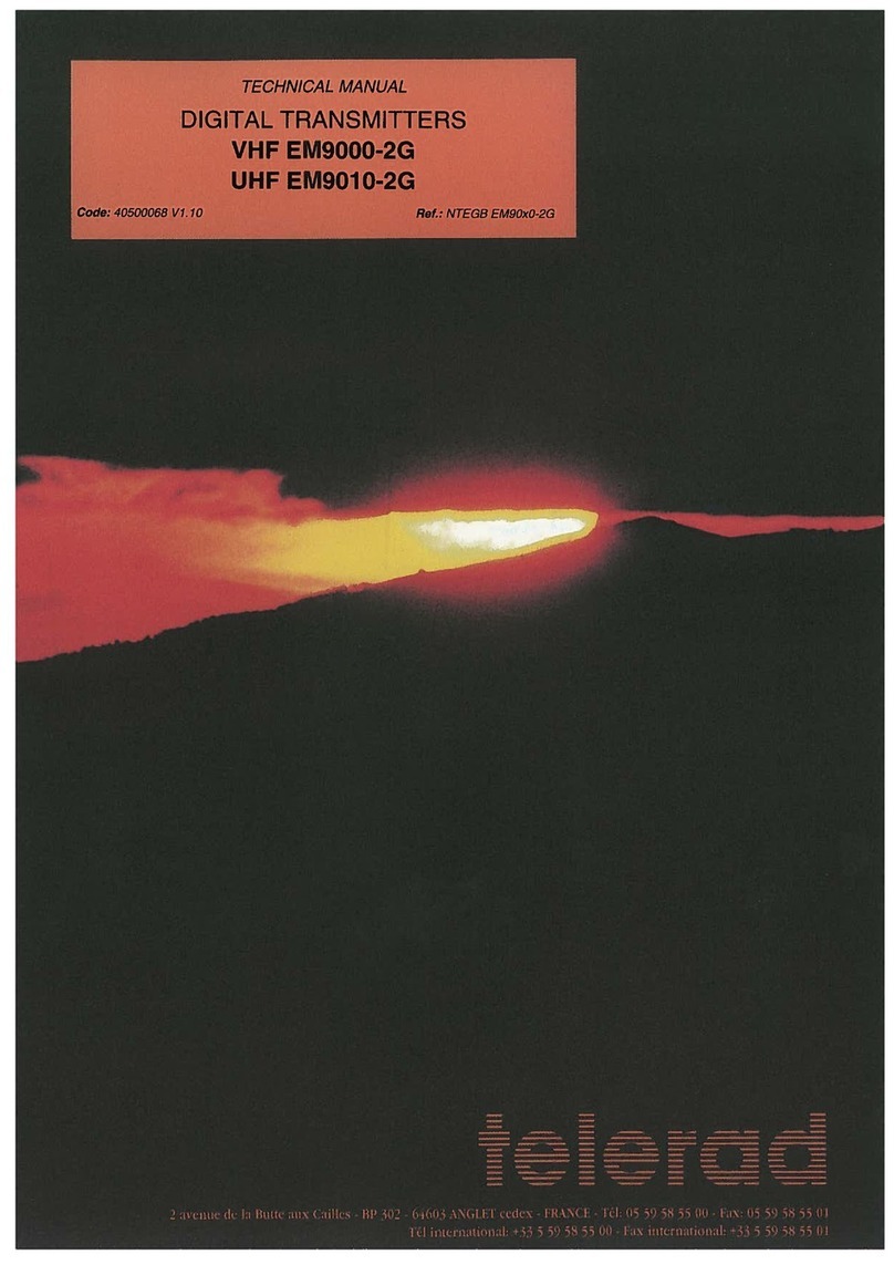 TELERAD VHF EM9000-2G Technical manual