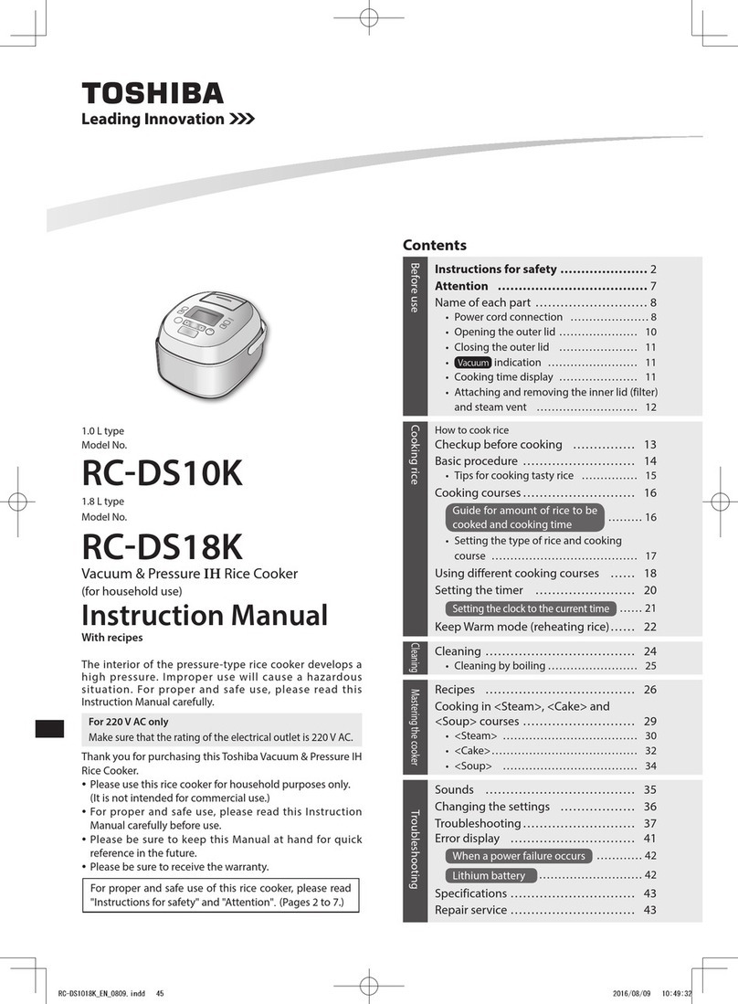 Toshiba RC-DS10K User manual