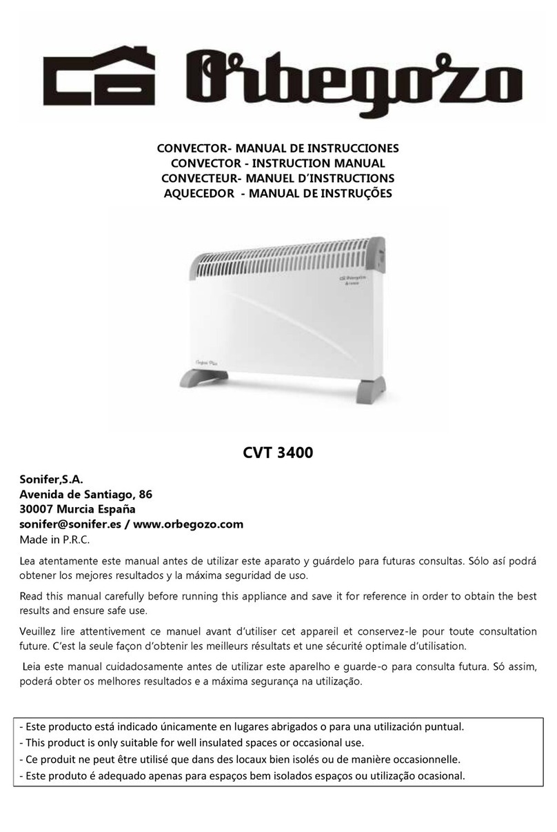 Orbegozo CVT 3400 instruction manual Orbegozo CVT 3400 instruction manual