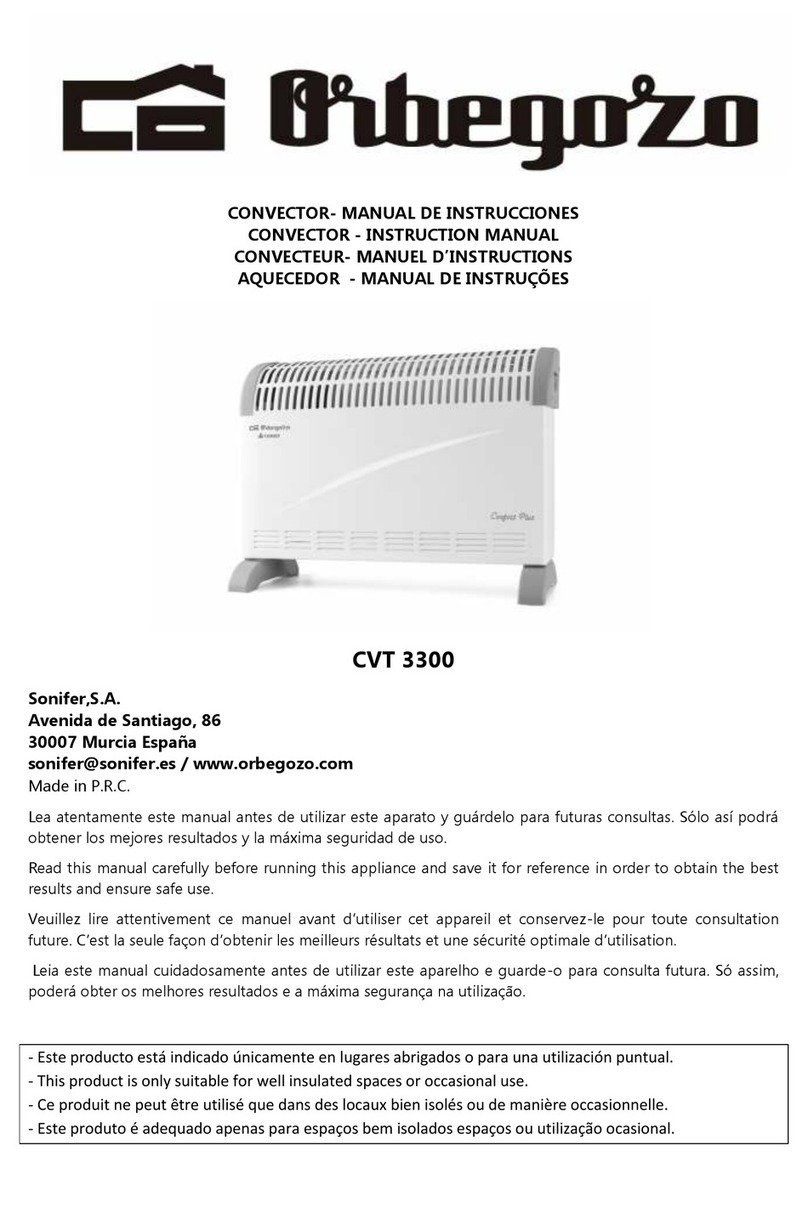 Orbegozo CVT 3300 instruction manual Orbegozo CVT 3300 instruction manual