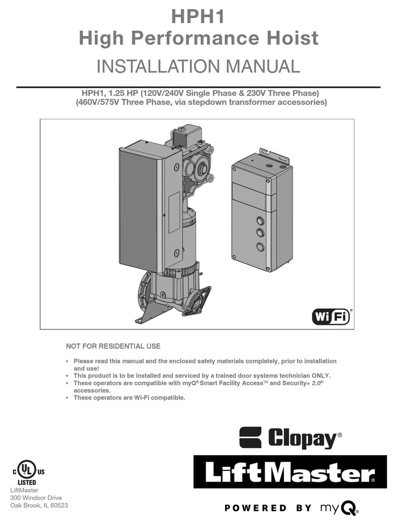 Chamberlain Clopay HPH1 User manual