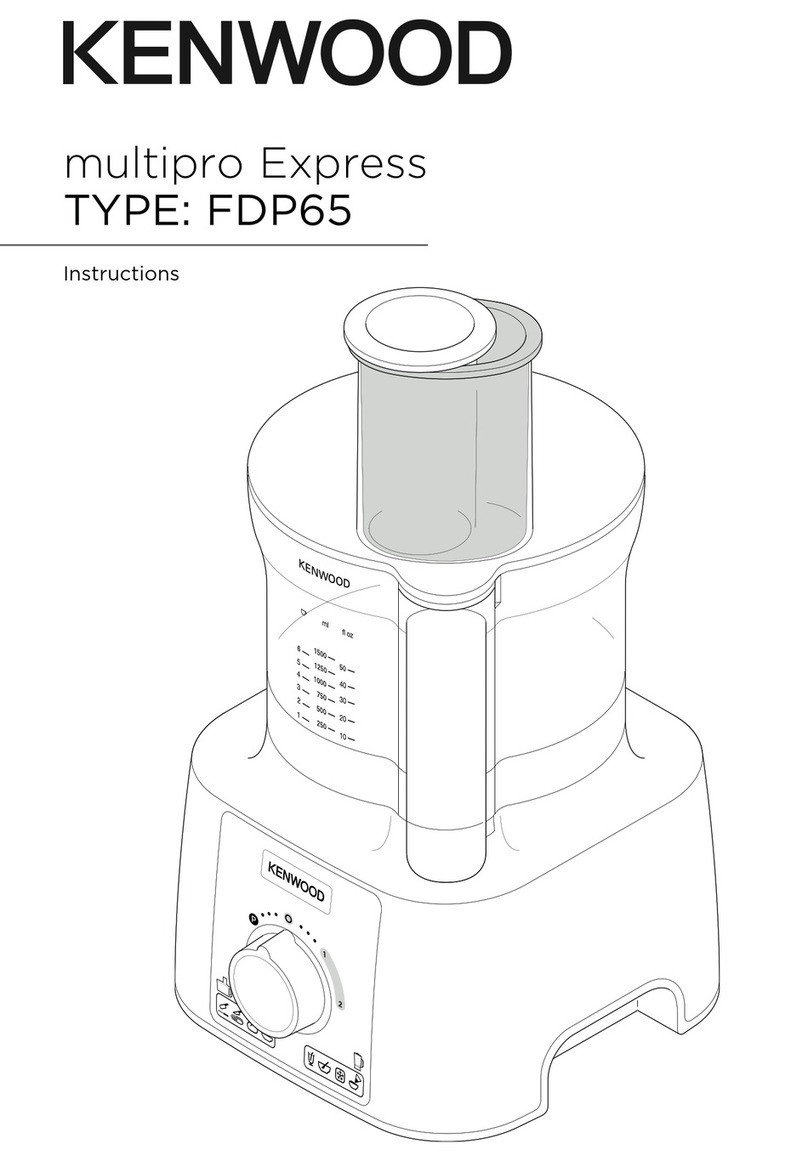 Kenwood multipro Express FDP65.180SI instructions