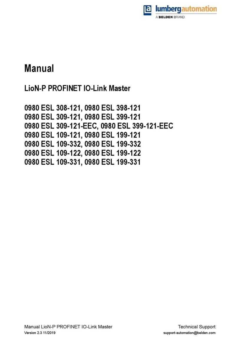 Belden Lumberg Automation LioN-P 0980 ESL... User manual Belden Lumberg Automation LioN-P 0980 ESL... User manual