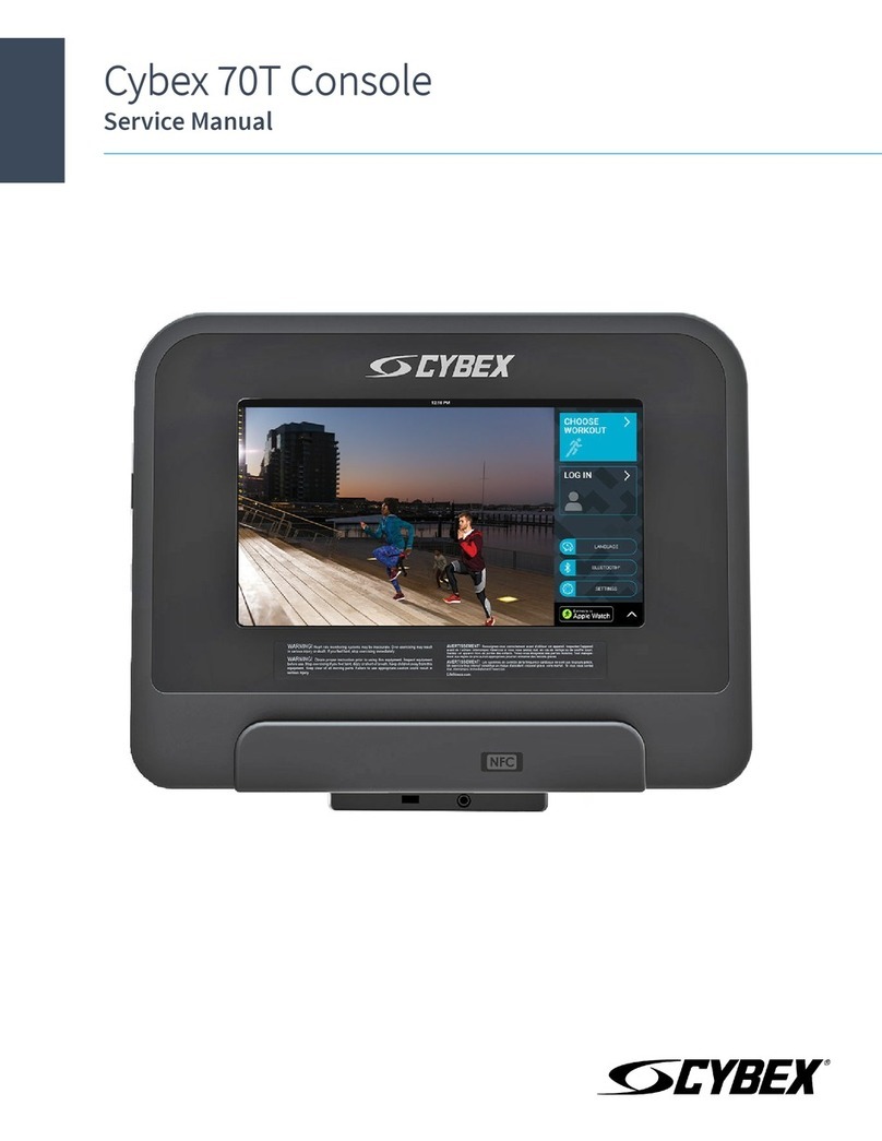 CYBEX 70T Console User manual