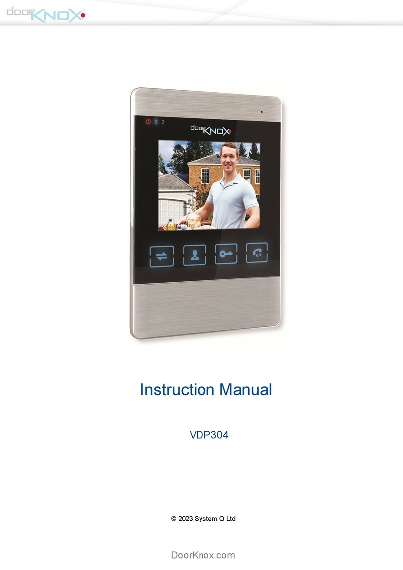 System Q Door Knox VDP304 instruction manual