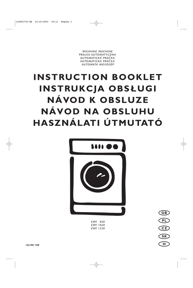 Electrolux EWF 830 Instruction booklet
