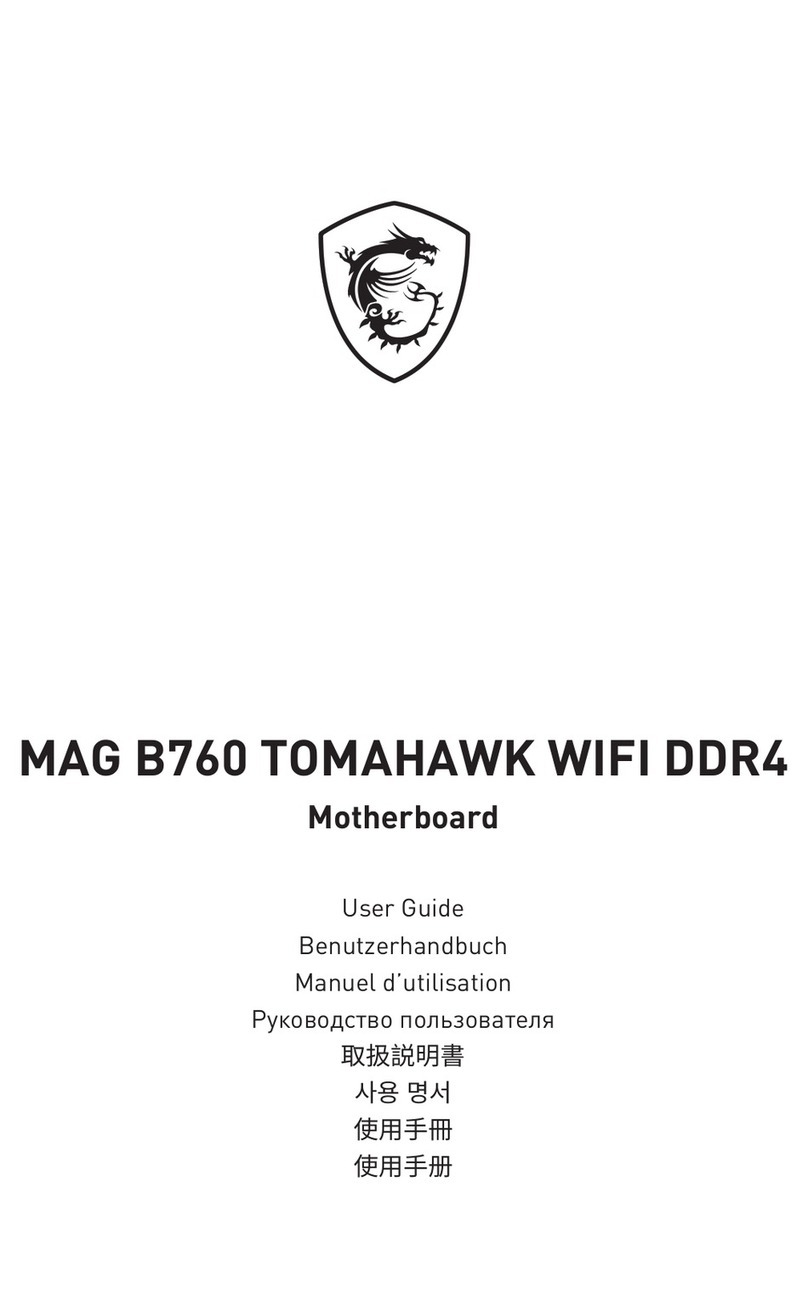 MSI MAG B660 TOMAHAWK WIFI DDR4 user guide