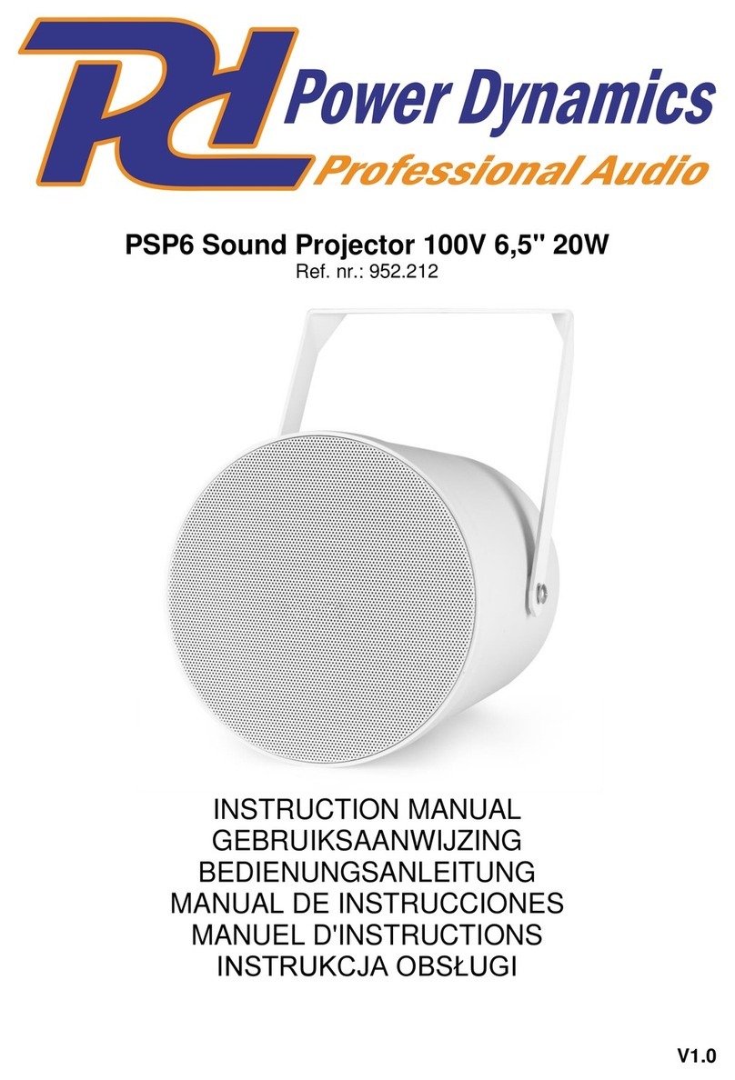 Power Dynamics PSP6 User manual