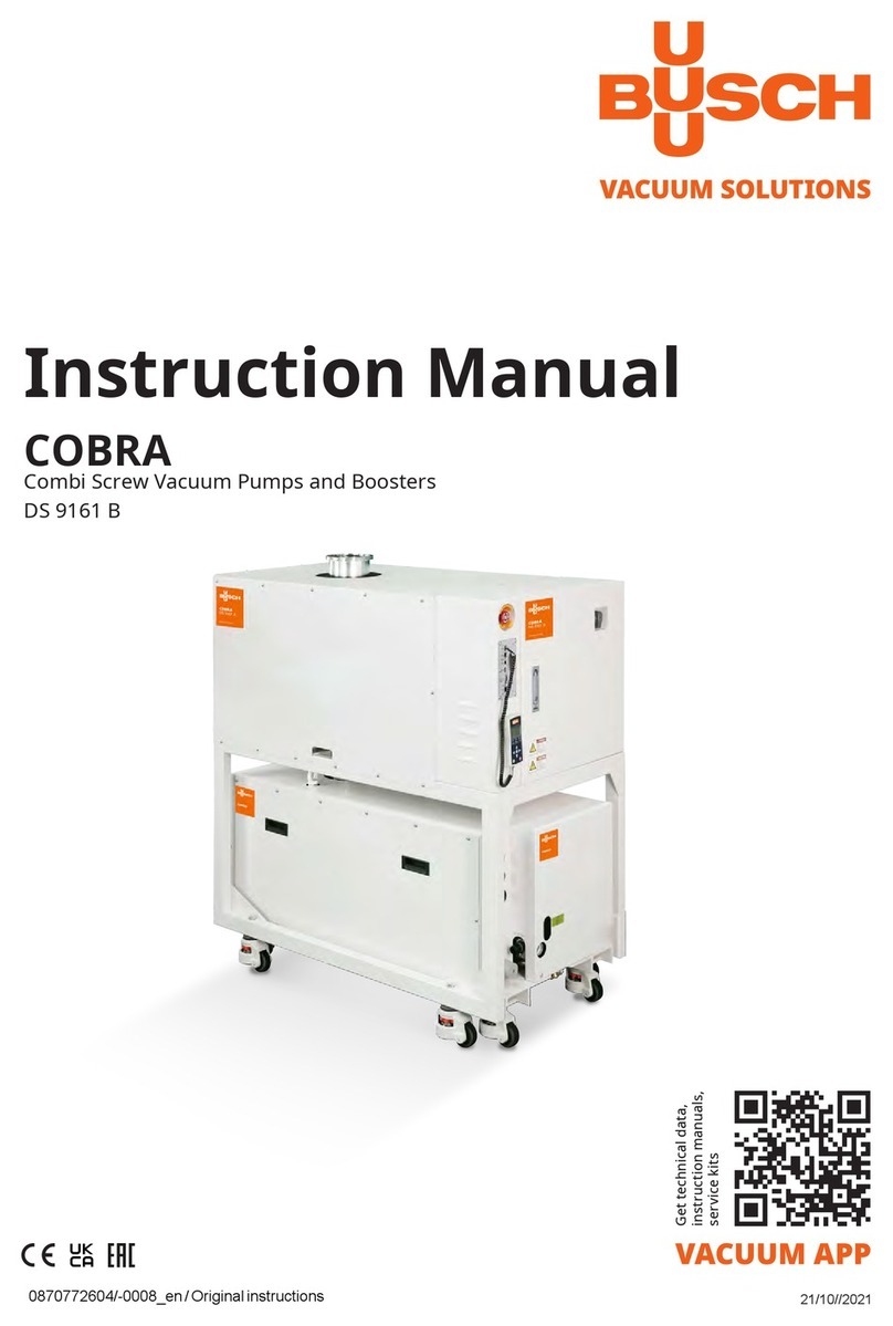 BUSCH COBRA DS 9161 B instruction manual