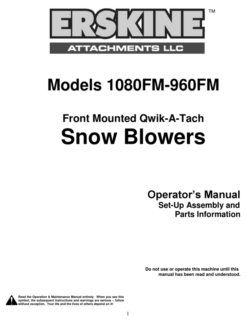 Erskine Attachments 1080FM Operator's manual