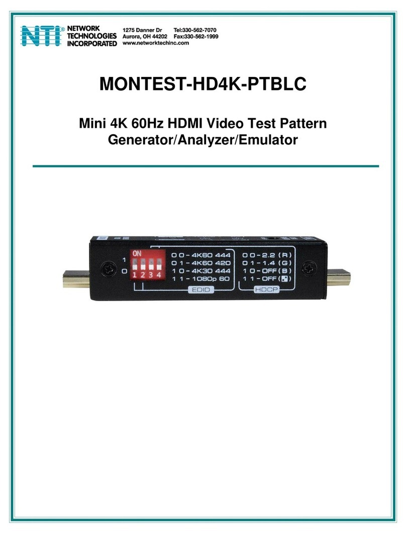 NTI MONTEST-HD4K-PTBLC manual