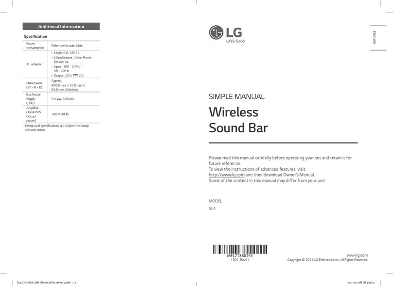 LG SL4 Simple manual