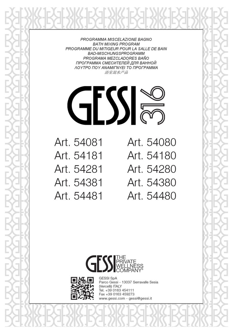 Gessi 316 54081 manual