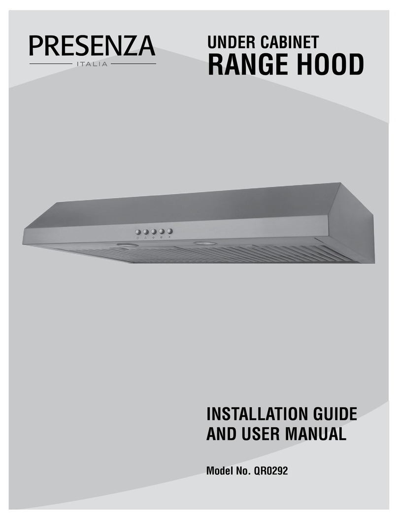 Presenza QR0292 Installation guide and user's manual