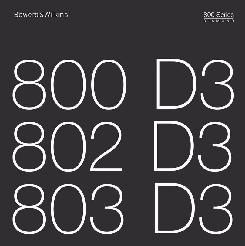 Bowers & Wilkins DIAMOND 800 Series manual