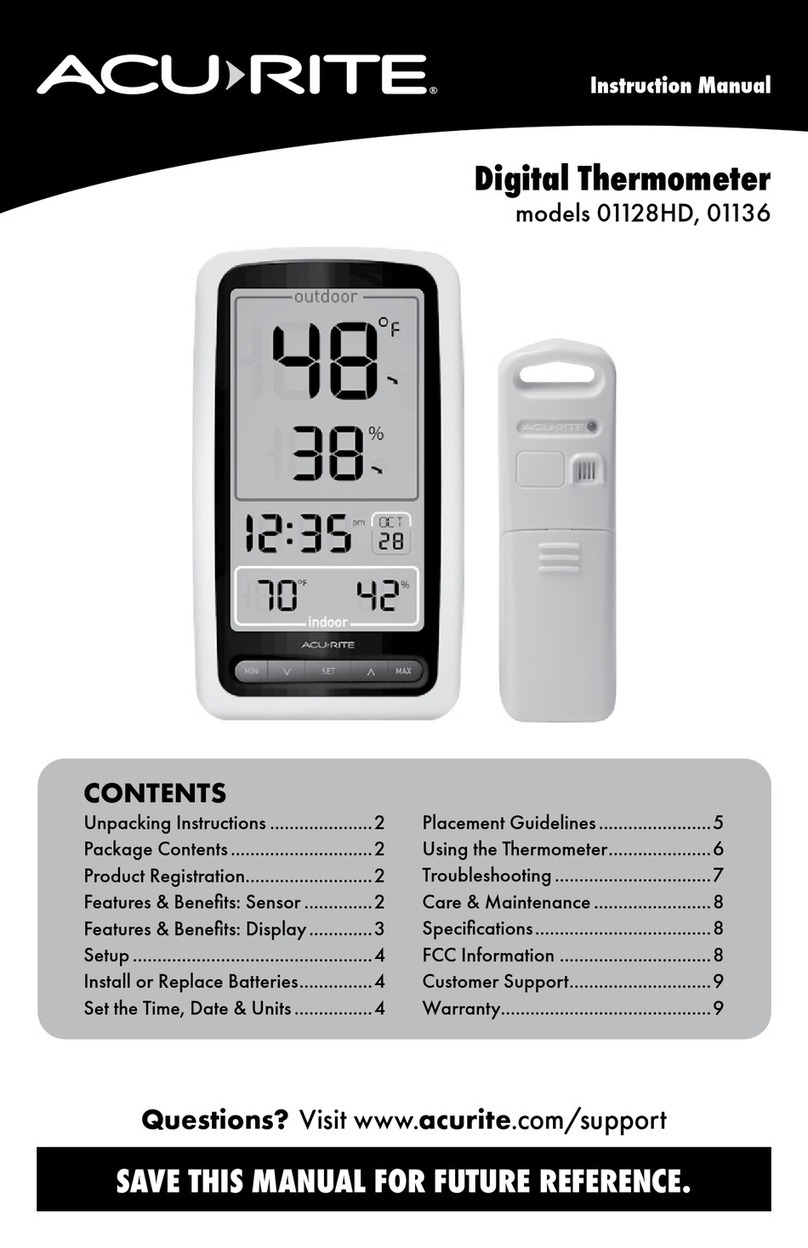 ACU-RITE 01128HD User manual