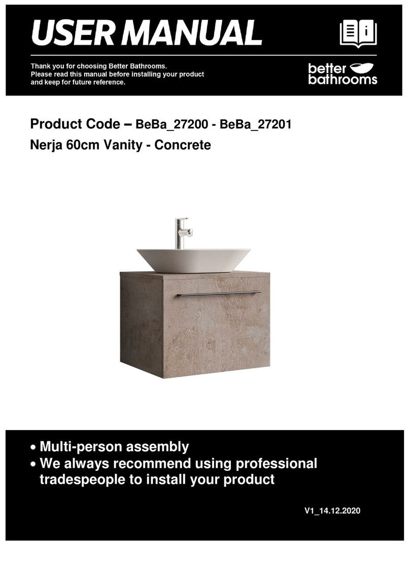 Better Bathrooms BeBa 27200 User manual Better Bathrooms BeBa 27200 User manual