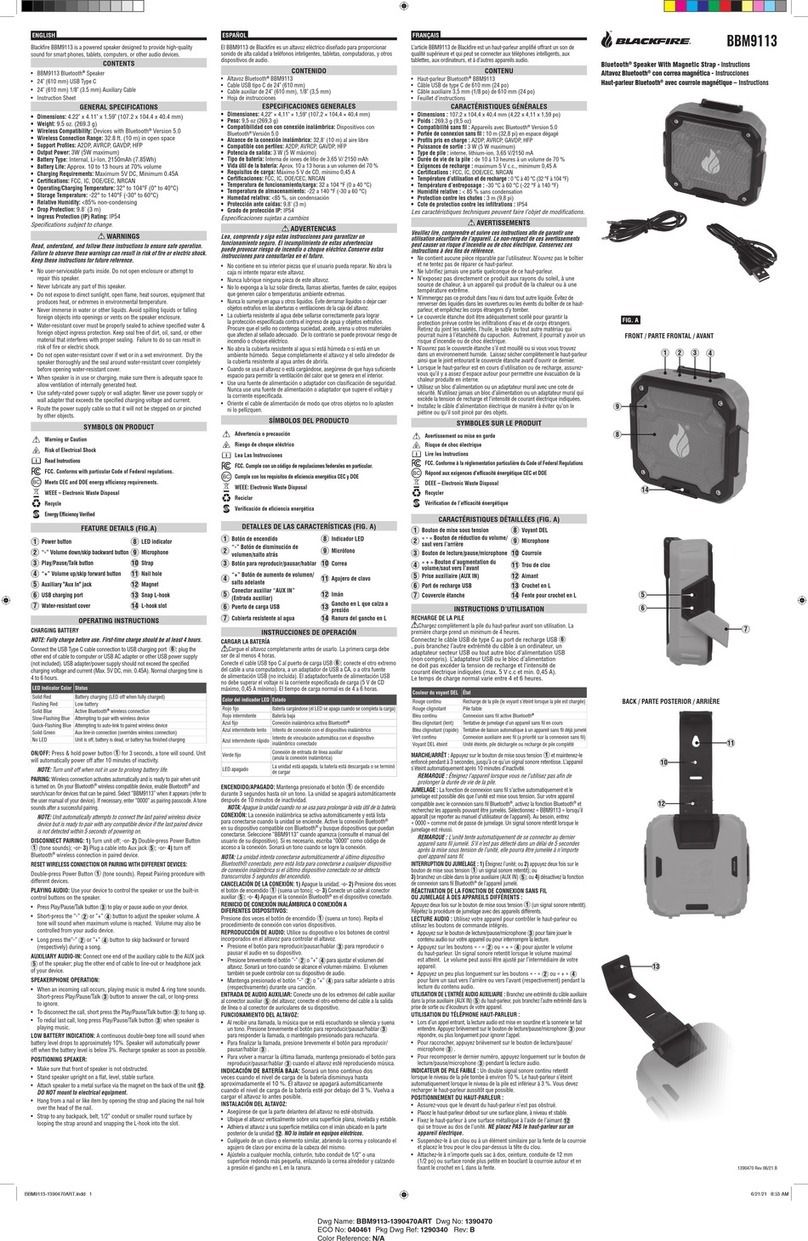 Blackfire BBM9113 instructions