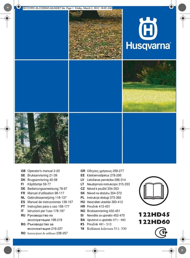 Husqvarna 122HD45 Operator's manual