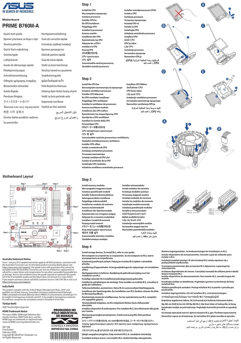 Asus PRIME B760M-A WIFI D4 User manual