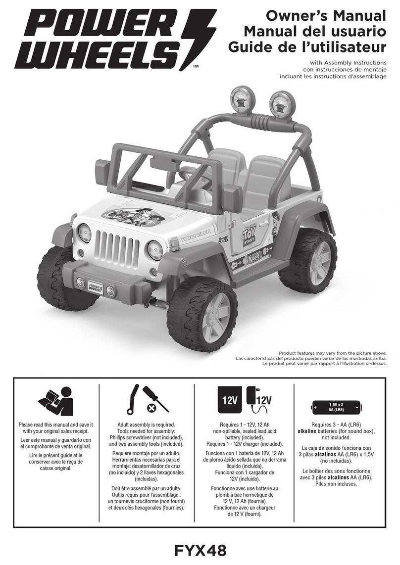 Fisher-Price Power Wheels FYX48 owner's manual