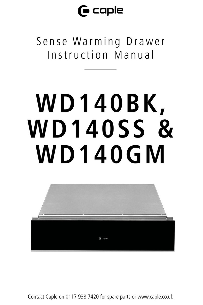 Caple WD140SS instruction manual