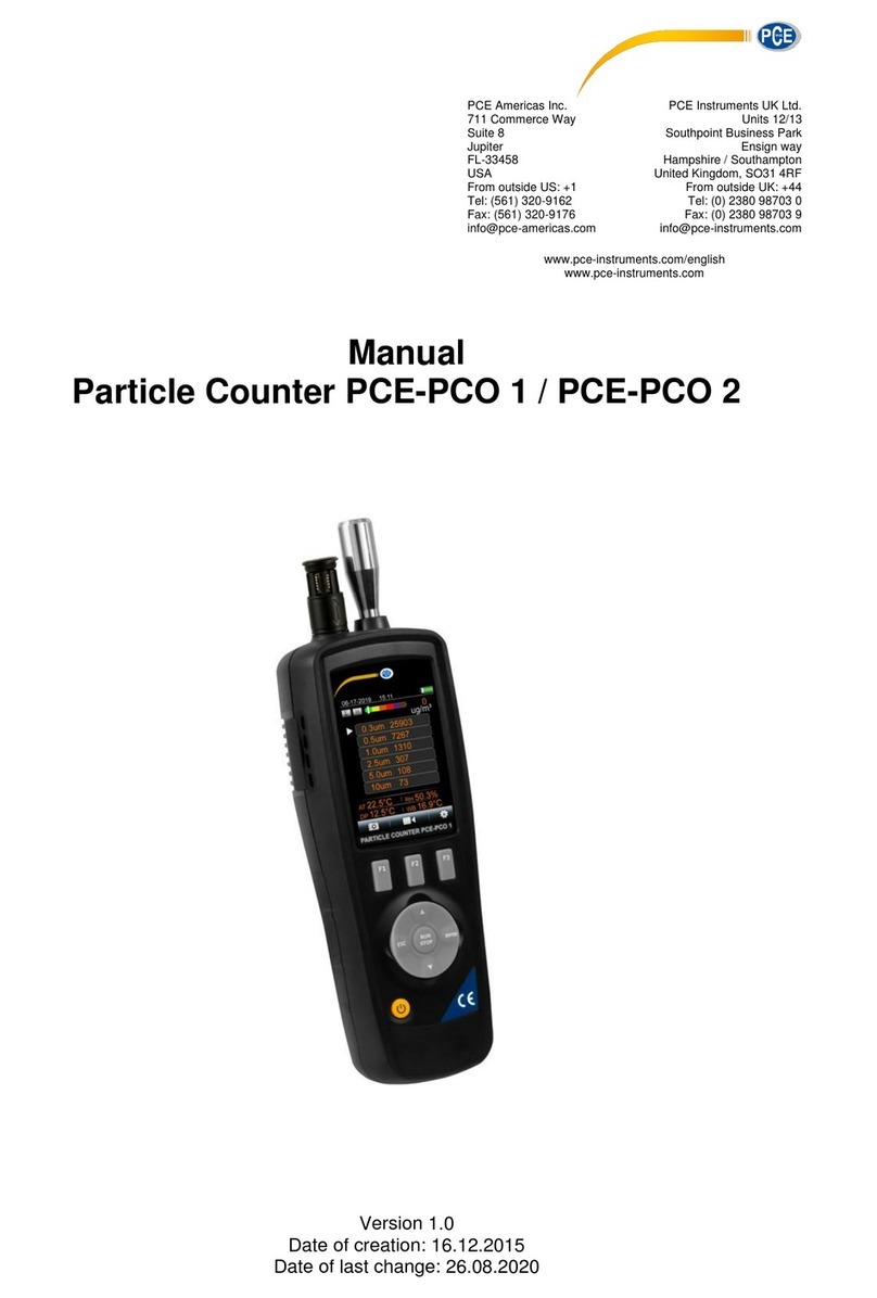 PCE Instruments PCE-PCO 1 manual