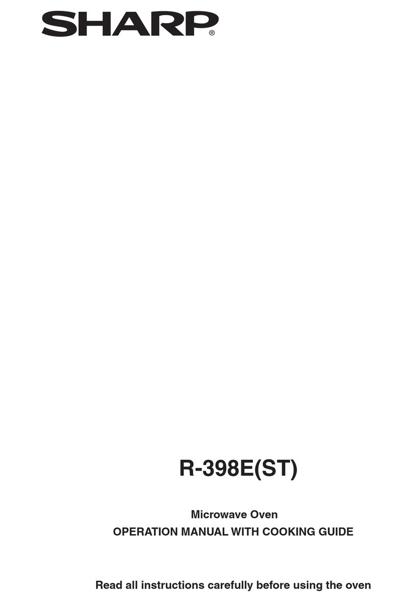 Sharp R-398E User manual
