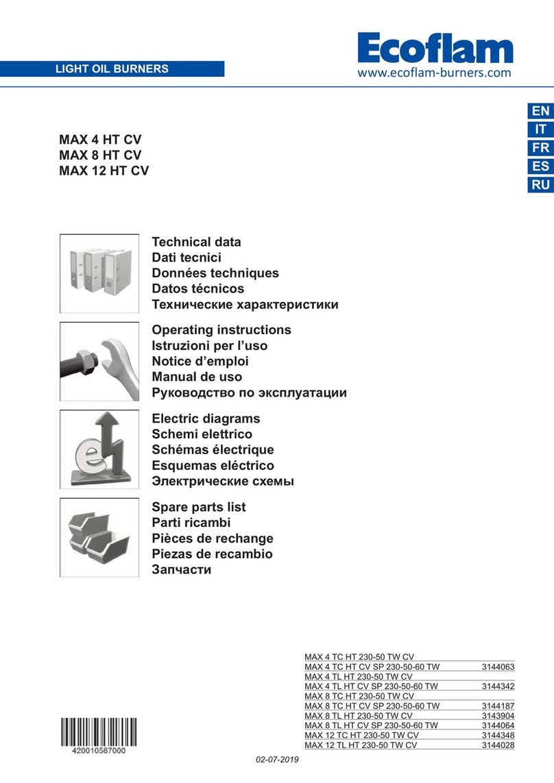 Ecoflam MAX 4 TC HT 230-50 TW CV Instruction manual
