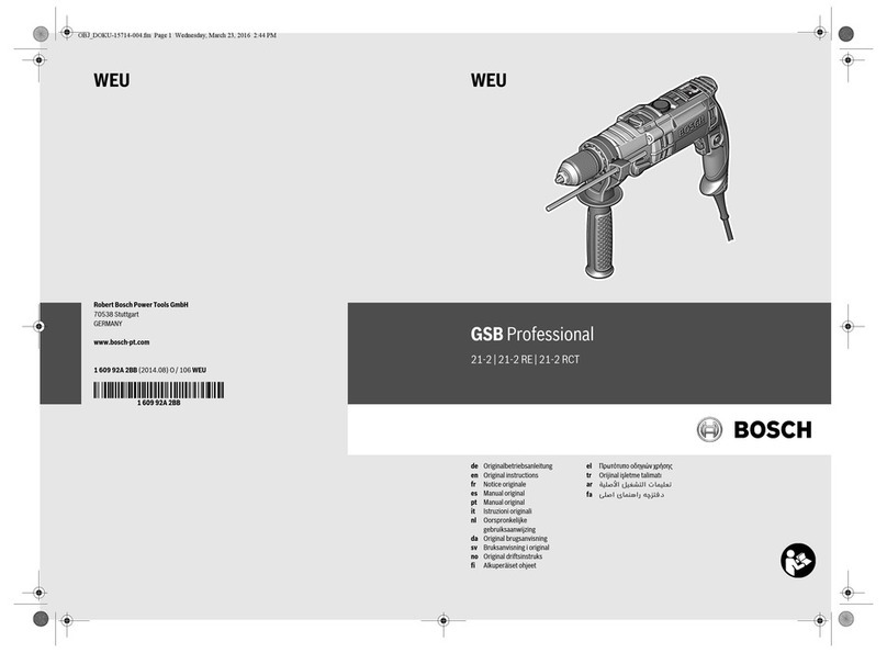 Bosch GSB 21-2 Original instructions