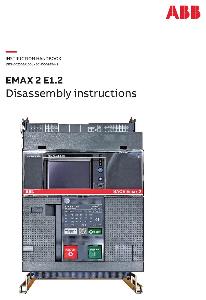 ABB SACE Emax 2 E1.2 Instruction handbook